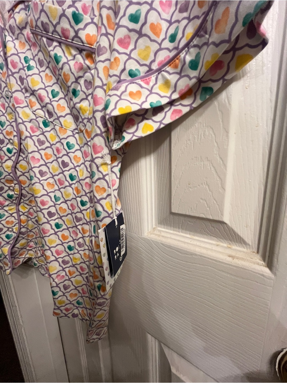 Roller Rabbit heart print matching pajama set - Picture 3 of 5